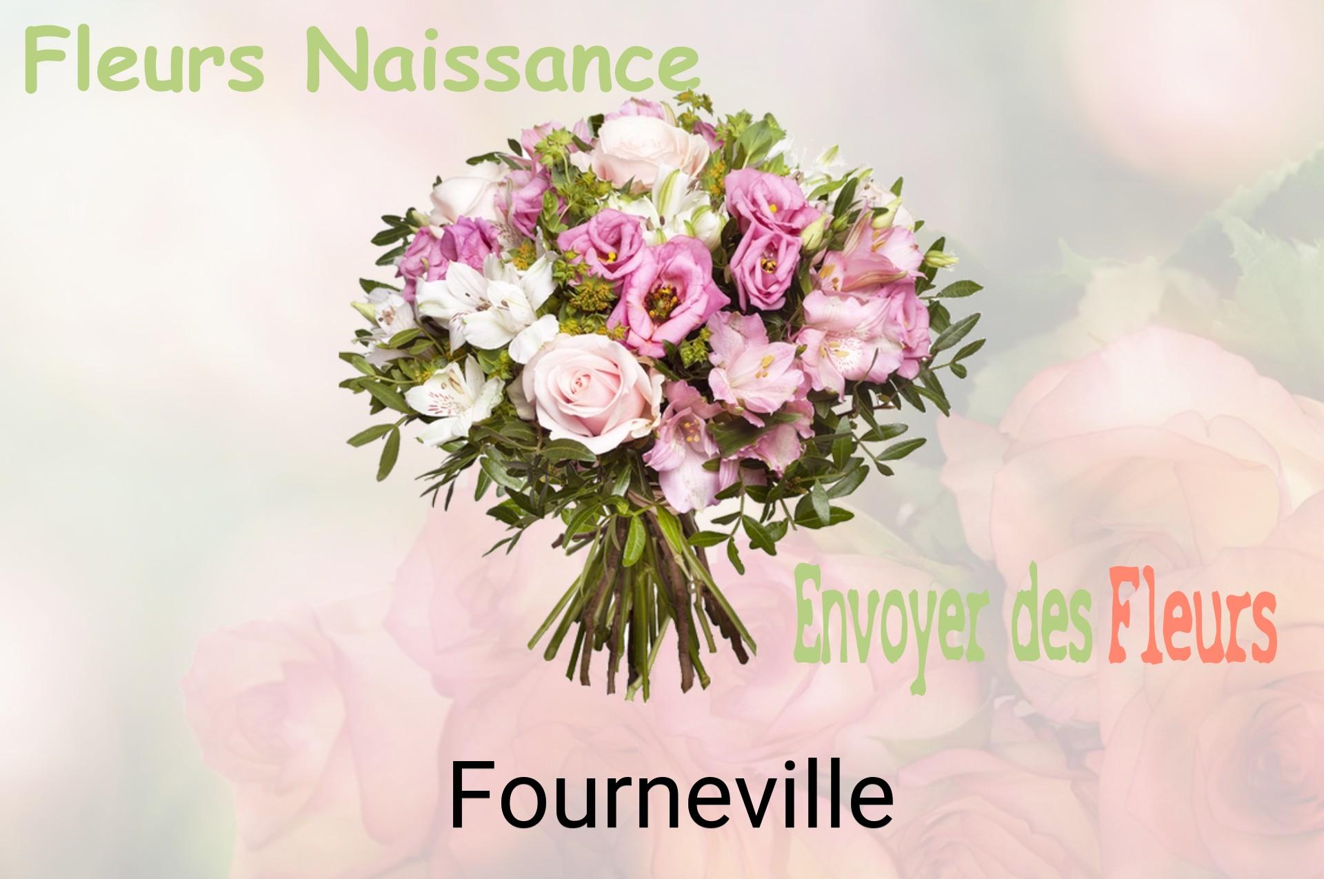 Bouquet de fleurs de naissance livré à Fourneville